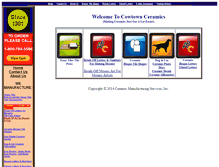 Tablet Screenshot of cowtownceramics.com